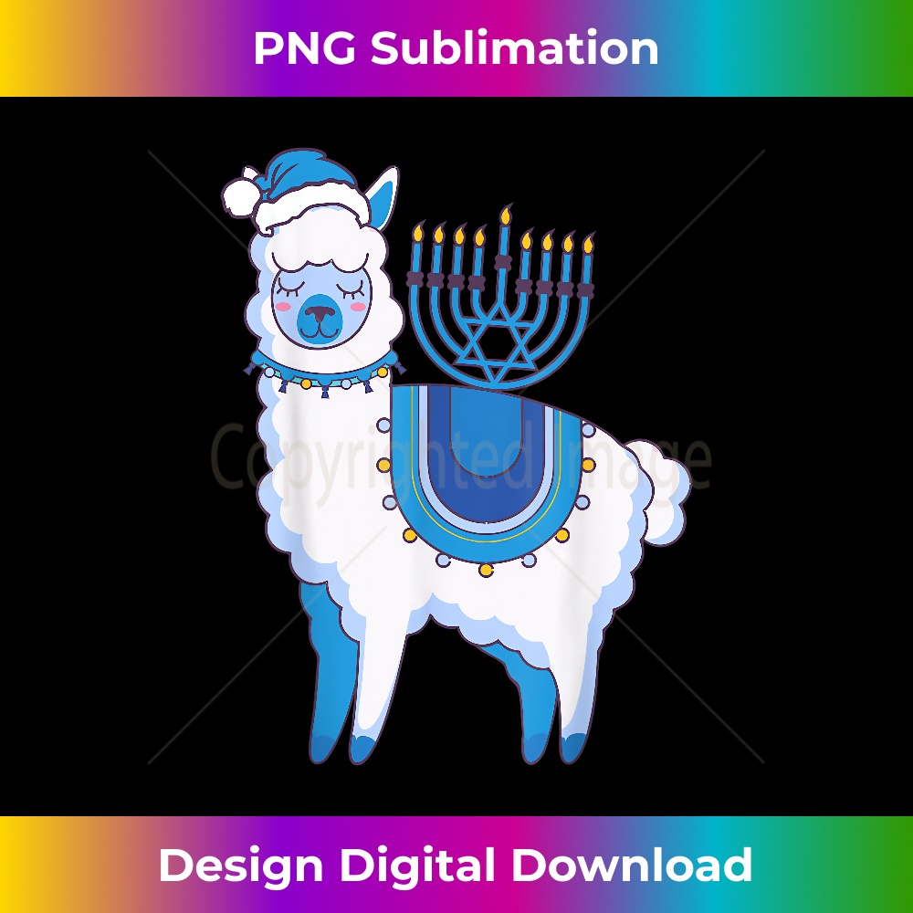LZ-20231219-6412_Happy Hanukkah Llamakkah Llama Menorah Alpaca Jewish Holiday 0528.jpg