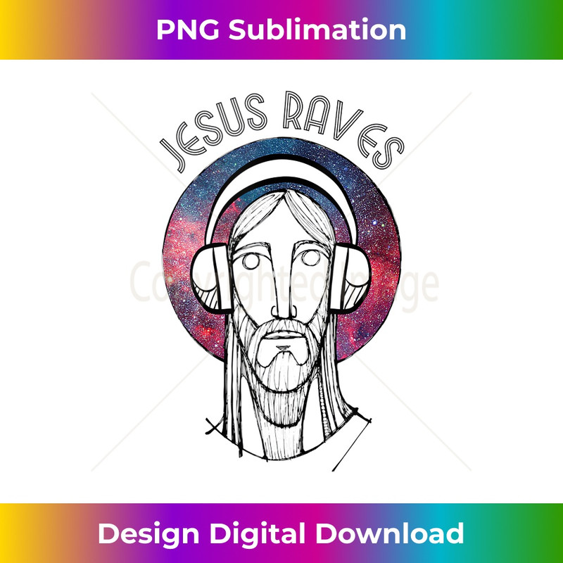 ME-20231219-2284_Cool Christian Dance Party Funny Galaxy Jesus Raves Tank Top.jpg