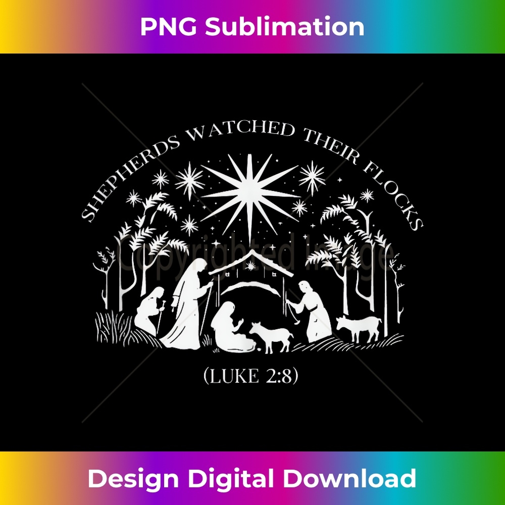 MF-20231219-2069_Christmas Nativity Scene Shepherds Watched Their Flocks Xmas Tank Top.jpg