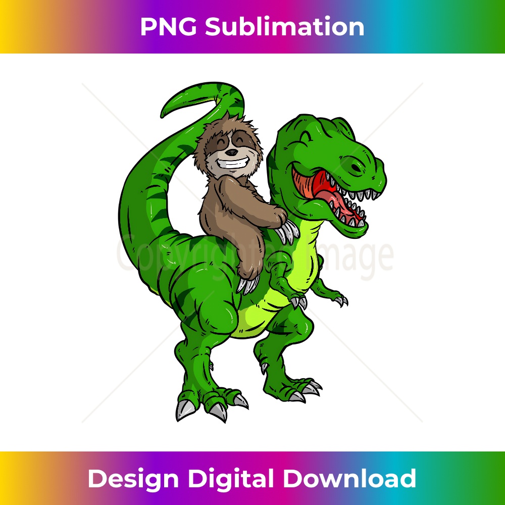 MJ-20231219-5508_Gift for Sloth Lovers T-Rex Sloth Riding Dinosaur Long Sleeve 1217.jpg
