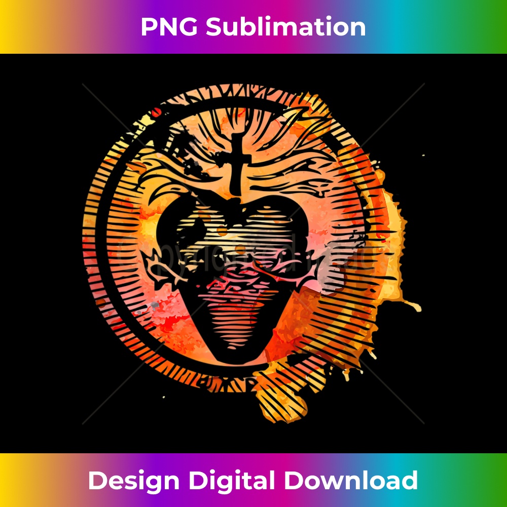 MM-20231219-12813_Sacred Heart of Jesus Watercolor Catholic Tank Top.jpg