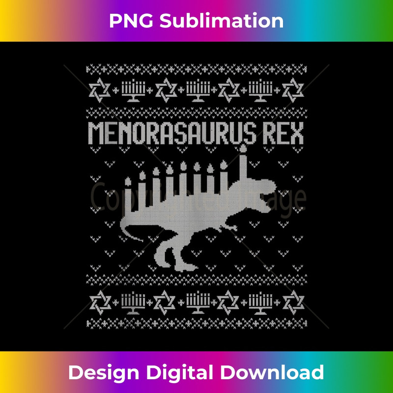 MS-20231219-15219_Ugly Hanukkah Sweater Dinosaur Menorah Funny Chanukah Tank Top.jpg