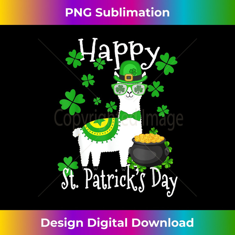 MW-20231219-6442_Happy St Patricks Day Llama, Dad Mom Boy Girl Lucky Gift 0542.jpg