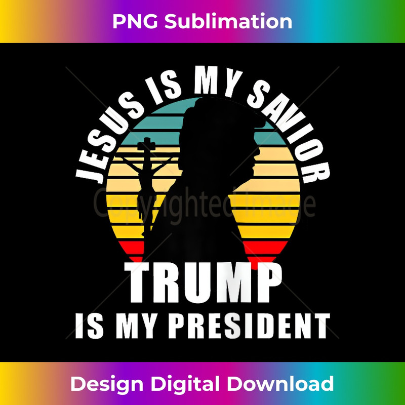 MW-20231219-8563_Jesus is my Savior, Trump is my president - back side Tank Top 6.jpg