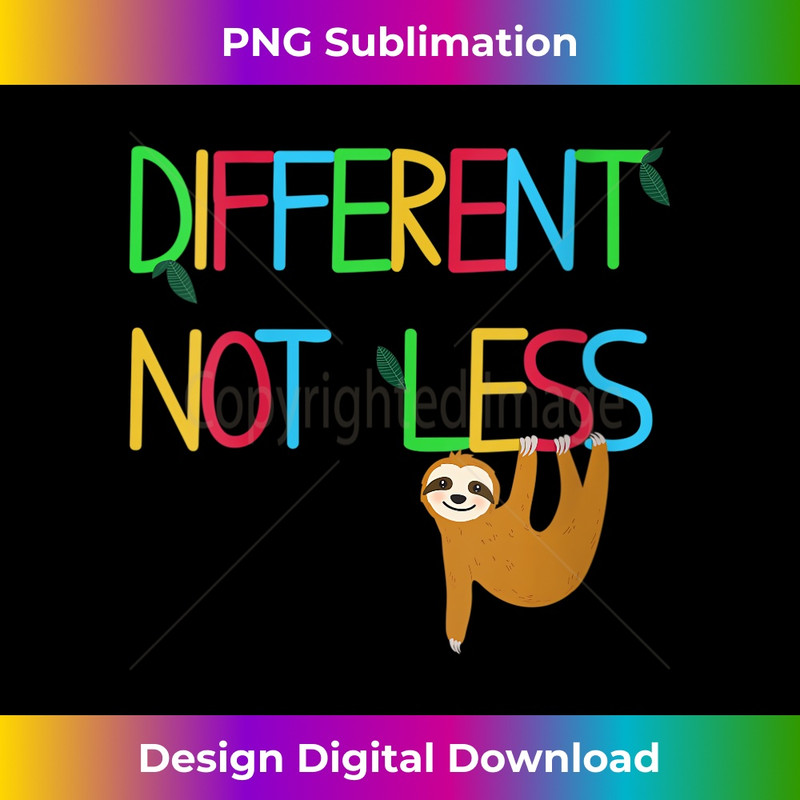 MY-20231219-16700_Womens Sloth Autism awareness shirts Women Different Not Less V-Neck 4048.jpg