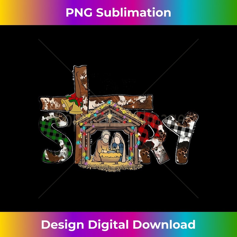 MZ-20231219-2070_Christmas Nativity True Story of Jesus Birth Leopard Plaid Long Sleeve.jpg