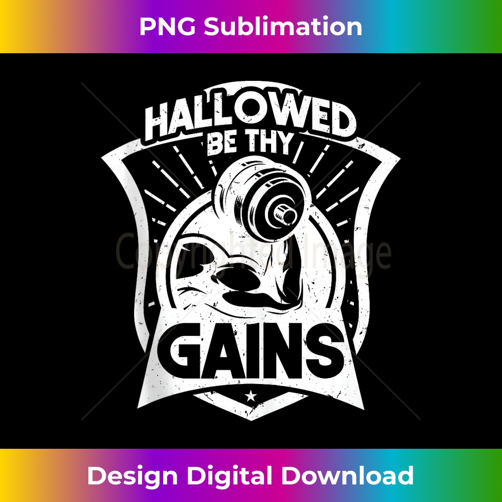 NG-20231219-15828_Weight Lifting Bodybuilding Hallowed Be Thy Gains Jesus Tank Top 1.jpg