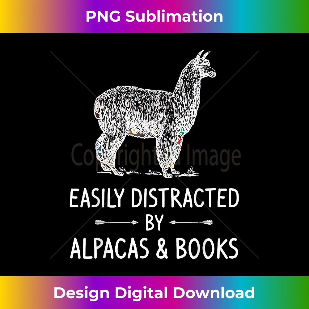 NL-20231219-3450_Easily Distracted By Alpacas & Books Lover Gift Vicuna Llama 0302.jpg