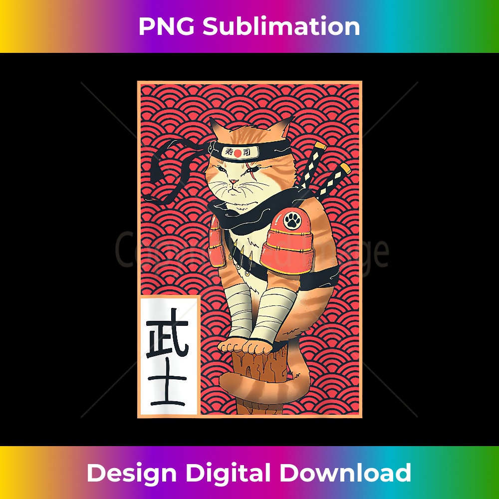 NM-20231219-15414_Vintage Catzilla Ancient Japanese Cat Art Anime Ninja Cat 0781.jpg