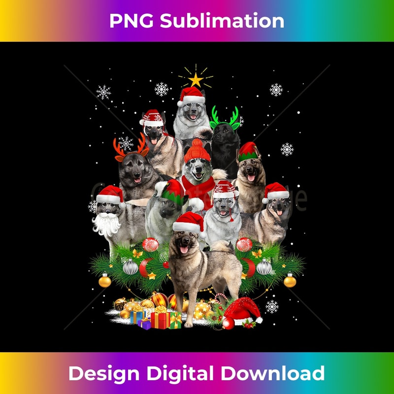 OJ-20231219-11372_Norwegian Elkhound Christmas Tree Lights Funny Dog Xmas Gift 0705.jpg