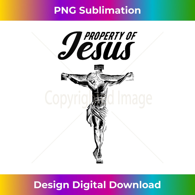 OJ-20231219-12199_Property Of Jesus - Bible Christianity Christian Llama Tank Top.jpg