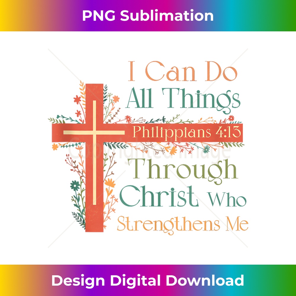 OK-20231219-1627_Christian Bible Verse Tee Christ Strengthens Me Retro Women Tank Top.jpg