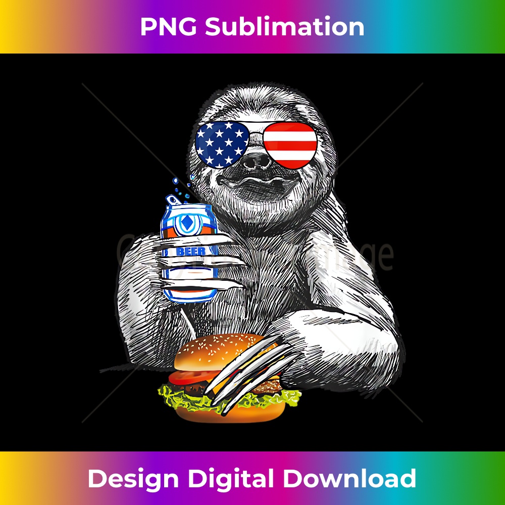 OL-20231219-13357_Sloth 4th of July Sloth Drinking Beer Eating Hamburger Sloth Tank Top 2994.jpg