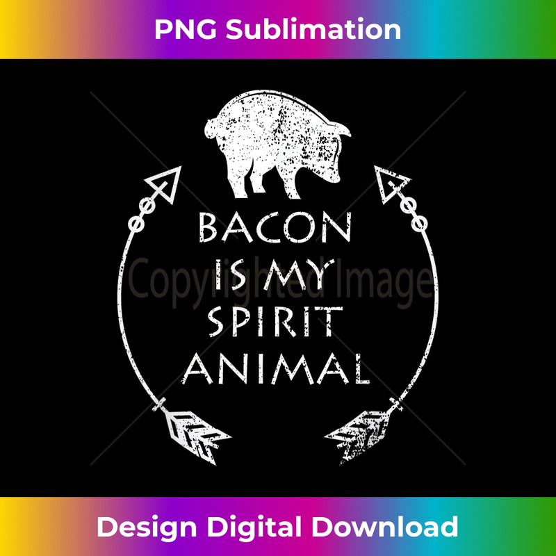 OM-20231219-515_Bacon is my Spirit Animal Funny Pig T- Distressed Gift 0251.jpg