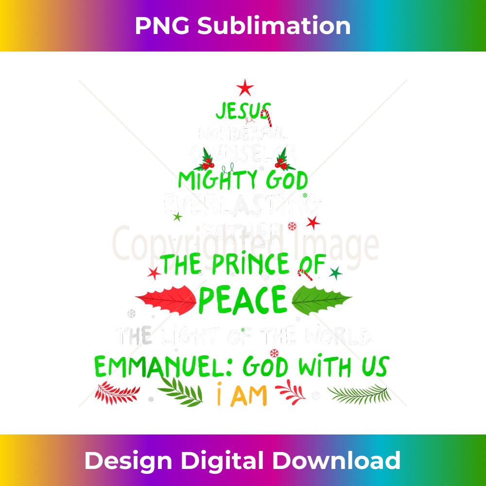 ON-20231219-1643_Christian Christmas Bible God With Us Jesus Tree Tank Top 1.jpg