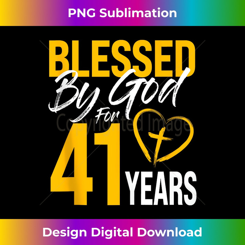 ON-20231219-994_Blessed by God for 41 years 41st Birthday Lord Worshippers Tank Top 1.jpg