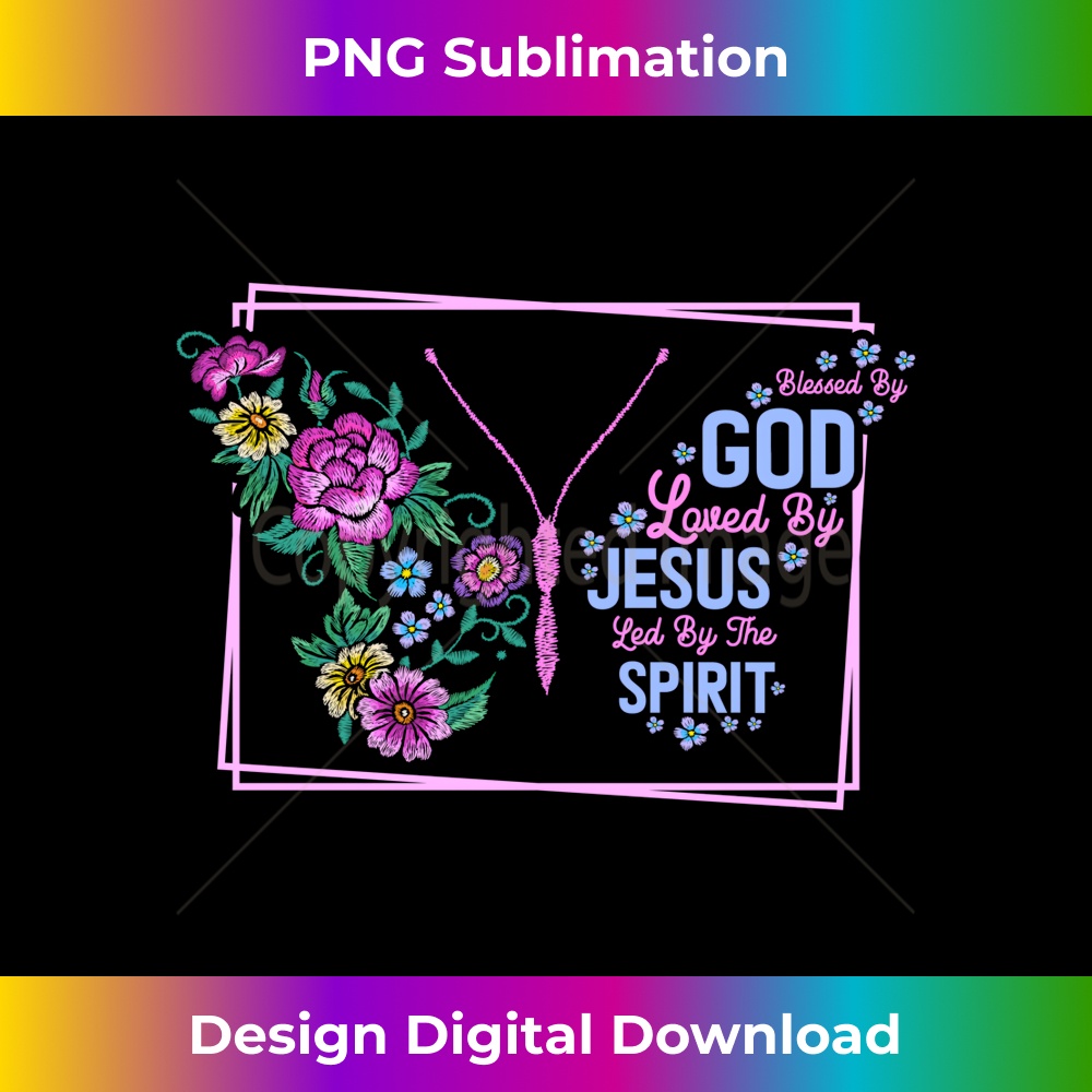 OY-20231219-1005_Blessed By God Loved By Jesus Led By The Spirit Believer Long Sleeve.jpg