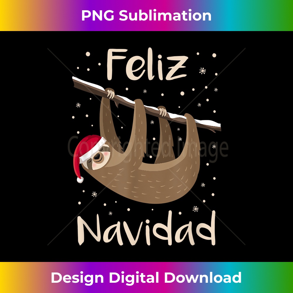 PC-20231219-4174_Feliz Navidad Sloth Santa Hat Merry Christmas Present 0826.jpg