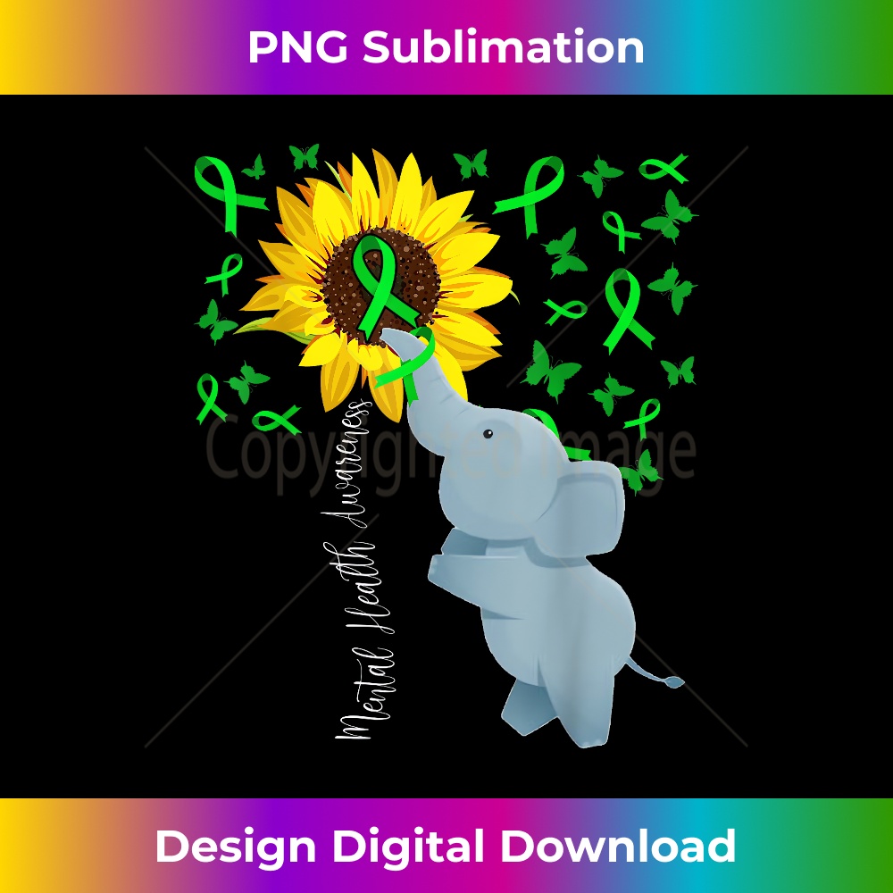 PD-20231219-10621_Mental Health Awareness Cute Sunflower Elephant Green Gifts 2191.jpg