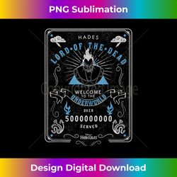 disney hercules hades lord of the dead underworld poster tank top - innovative png sublimation design - elevate your style with intricate details