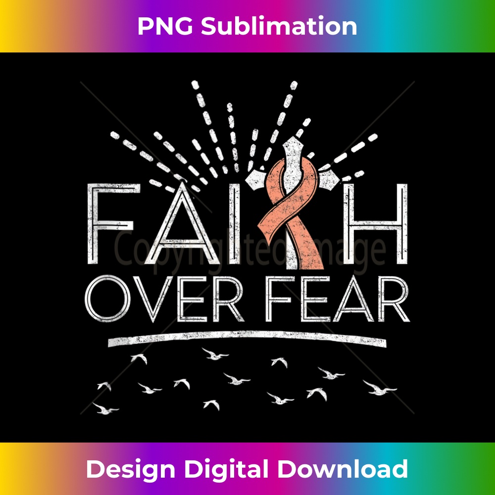 PO-20231219-3911_Faith over Fear Peach Ribbon Endometrial Cancer Tank Top 1.jpg