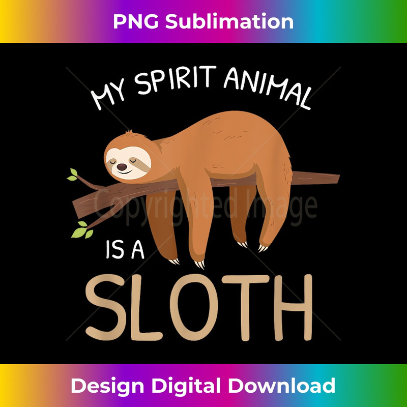 PR-20231219-11052_My Spirit Animal Is A Sloth T shirt Funny Sloth Gifts 1061.jpg