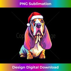 basset hound dog in your pocket christmas funny dog long sleeve - artisanal sublimation png file - customize with flair