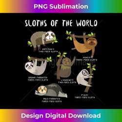 sloths of the world - funny animal cute sloth lover gifts - bespoke sublimation digital file - customize with flair
