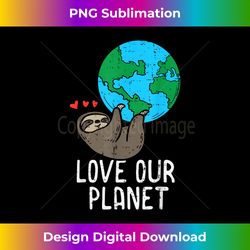 love our planet sloth hanging earth day cute men women kids - bohemian sublimation digital download - reimagine your sublimation pieces