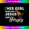 QX-20231219-16763_Womens This Girl Runs On Jesus And Horses - Christian Horse Lover V-Neck.jpg