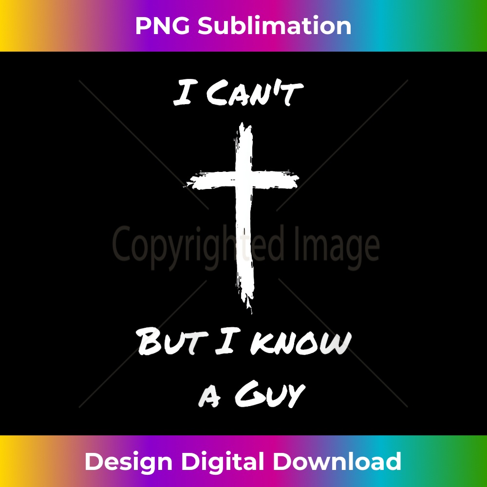 RN-20231219-6792_I Can't But I Know A Guy Funny Christian Jesus Cross V-Neck 1.jpg