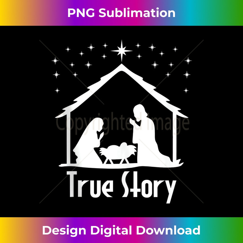 RO-20231219-15126_True Story of Jesus Birth Nativity Christmas Religious Gift Tank Top 1.jpg
