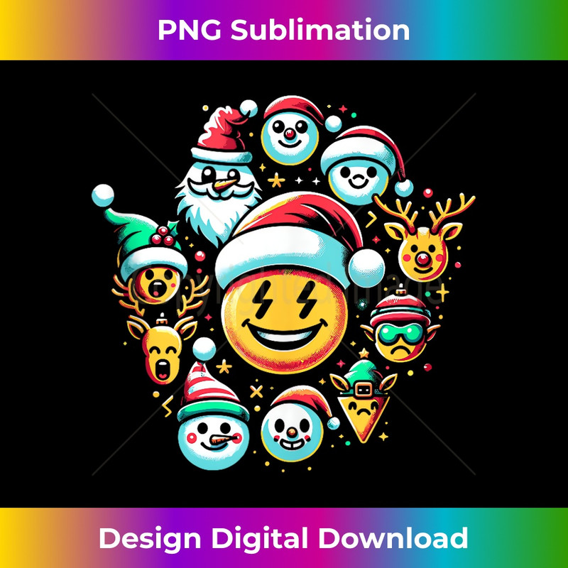 RQ-20231219-12600_Retro Groovy Santa Smiling Face Elf Snowman Christmas Xmas Tank Top.jpg