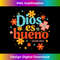 RT-20231219-16202_Womens Dios Es Bueno Spanish Christian Jesus God Bible Religious V-Neck 1.jpg