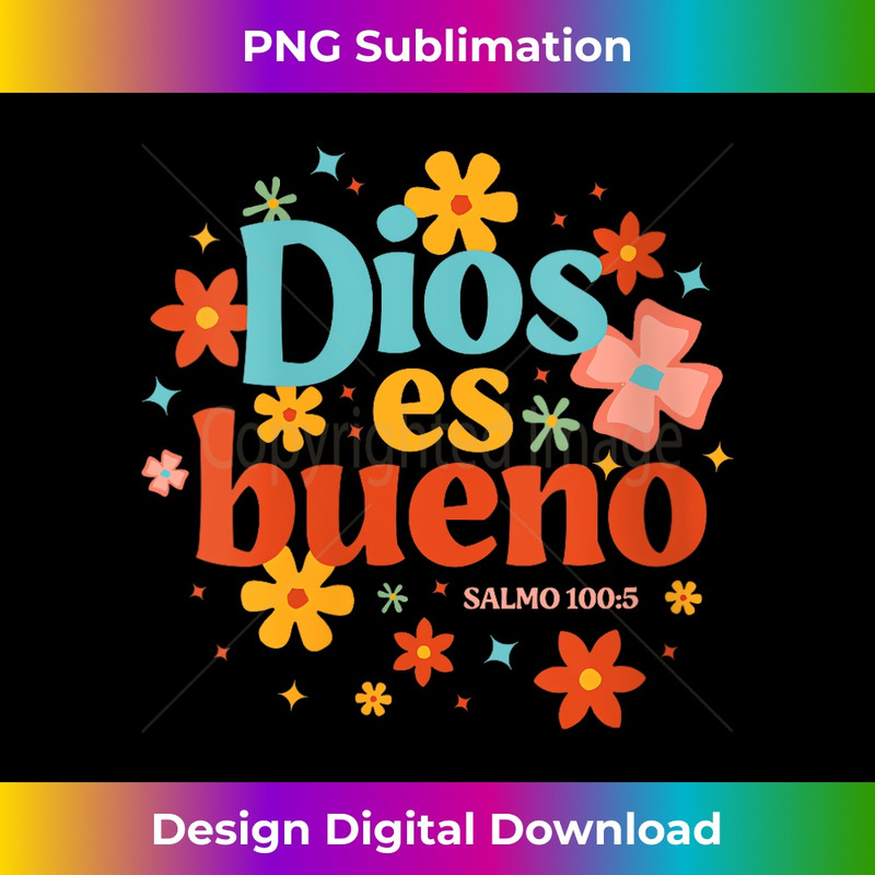 RT-20231219-16202_Womens Dios Es Bueno Spanish Christian Jesus God Bible Religious V-Neck 1.jpg