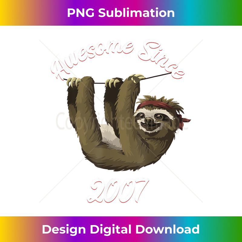SA-20231219-2871_Cute Sloth Awesome Since 2007 Born In 07 Sloth Birthday Gift 0584.jpg