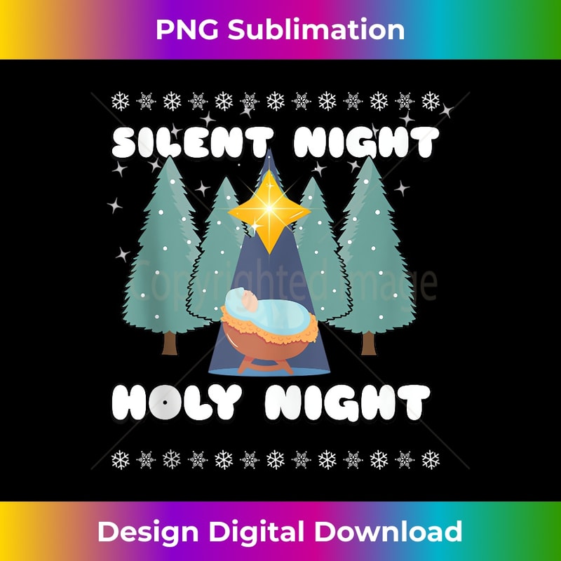 SC-20231219-13237_Silent Night Holy Night Trees Jesus Christmas Star Christian Tank Top.jpg