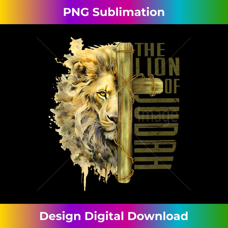 SE-20231219-17026_yhwh lion of judah - yahweh in hebrew Tank Top 1.jpg