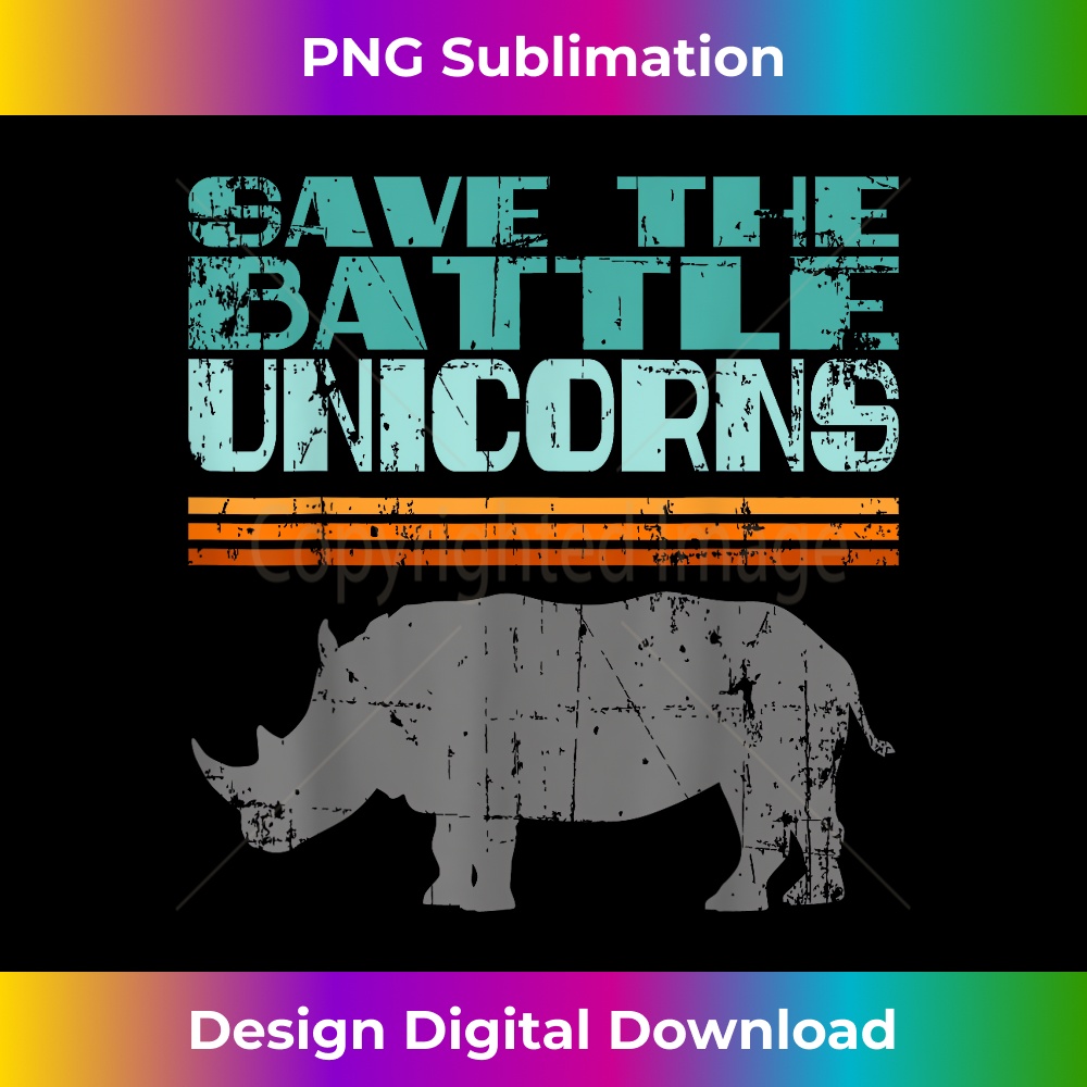 SJ-20231219-15607_Vintage Save The Battle Unicorn Retro Rhino Rhinoceros lover 3150.jpg