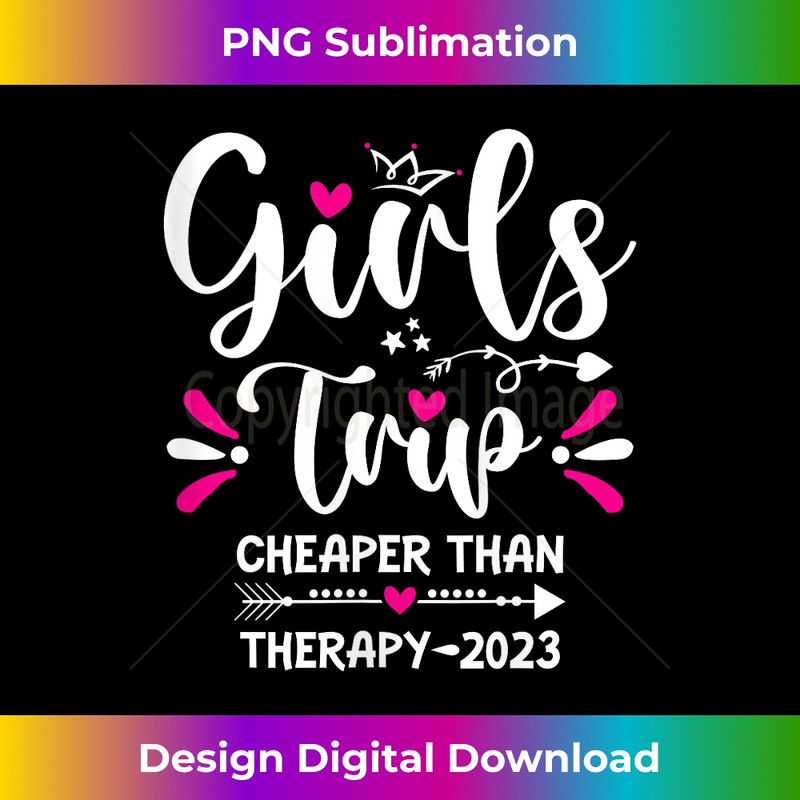 SJ-20231219-2772_Cute Girls Trip Cheapers Than Therapy Funny Girls Trip 2023 Tank Top 0566.jpg