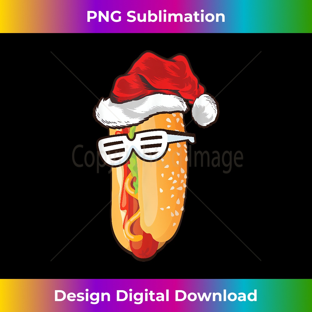 SJ-20231219-6660_Hot Dog Lover Gift Santa Hat Hot Dog Christmas 0486.jpg