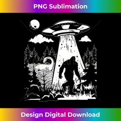vintage alien with bigfoot & loch ness monster cryptozoology - sublimation-optimized png file - animate your creative concepts
