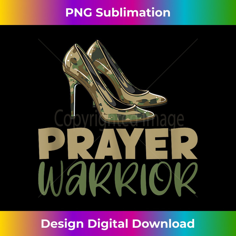 SW-20231219-1262_Camo Heels Prayer Warrior Faith God Jesus Christian Tank Top 1.jpg