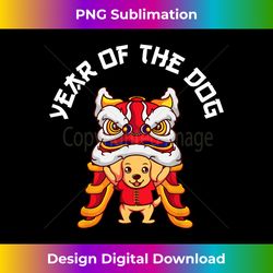 year of the dog chinese zodiac lunar new year lion dance - sophisticated png sublimation file - elevate your style with intricate details