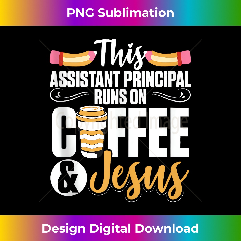 TA-20231219-382_Assistant Principal Runs On Coffee And Jesus School Tank Top 1.jpg