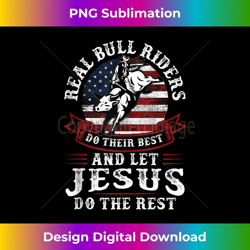 TG-20231219-1198_Bull Riding Us Flag Rodeo Patriotic Matching Bull Riding Tank Top.jpg
