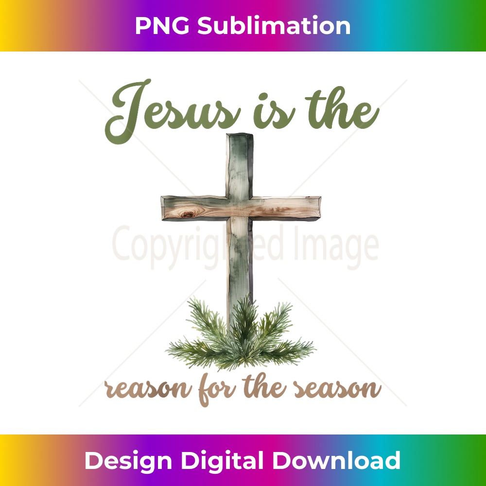 TK-20231219-8676_Jesus is the reason for the season Christ Christmas cross Tank Top 2.jpg