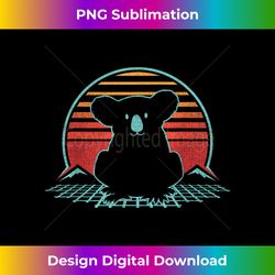 koala bear retro vintage 80s style animal lover gift - edgy sublimation digital file - ideal for imaginative endeavors
