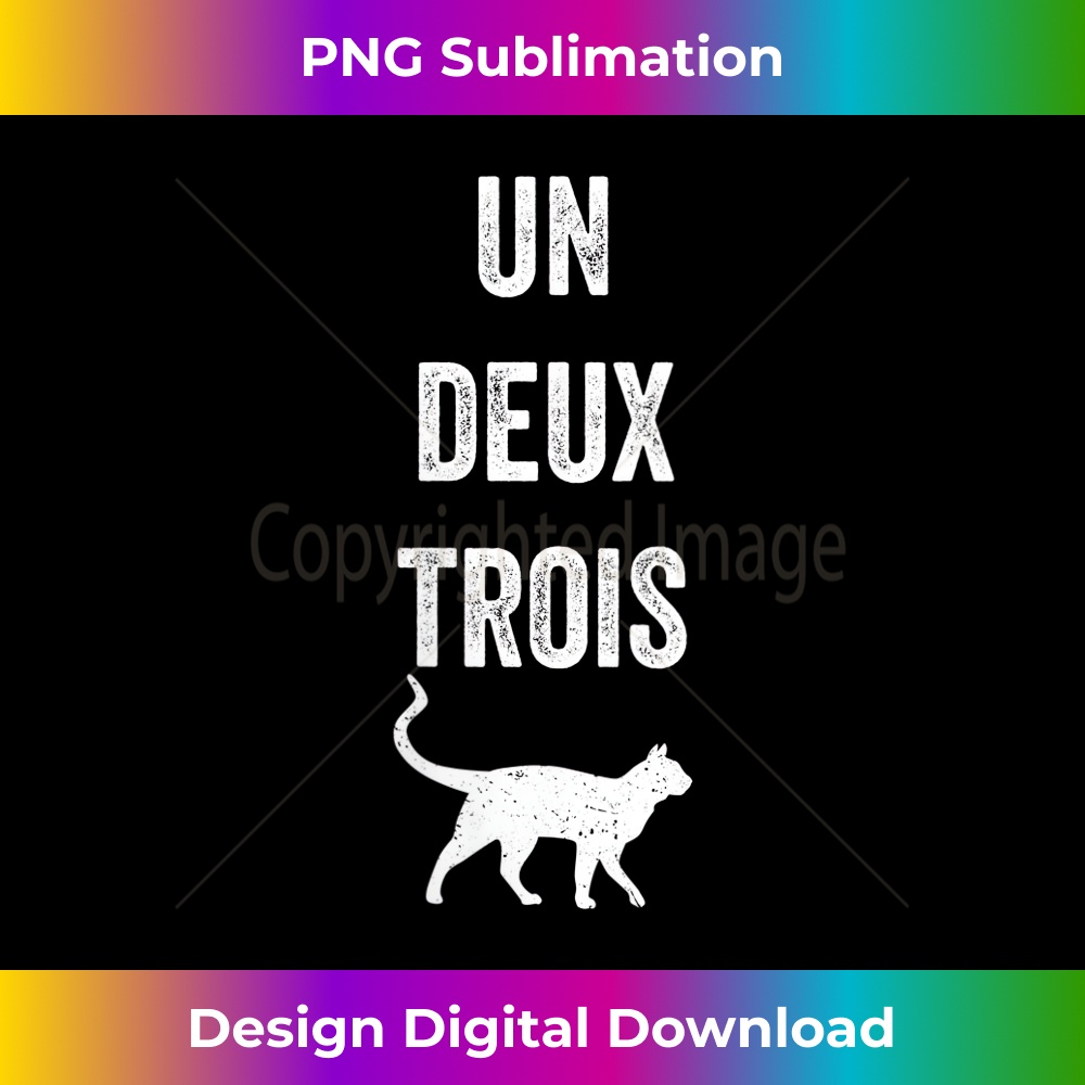 TR-20231219-16775_Womens Un Deux Trois Cat Cute Vintage French Pun Cat Lovers Gift V-Neck 0866.jpg