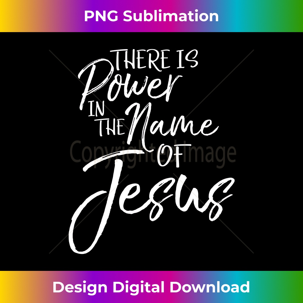 TZ-20231219-12065_Praise & Worship Quote There is Power in the Name of Jesus Long Sleeve.jpg